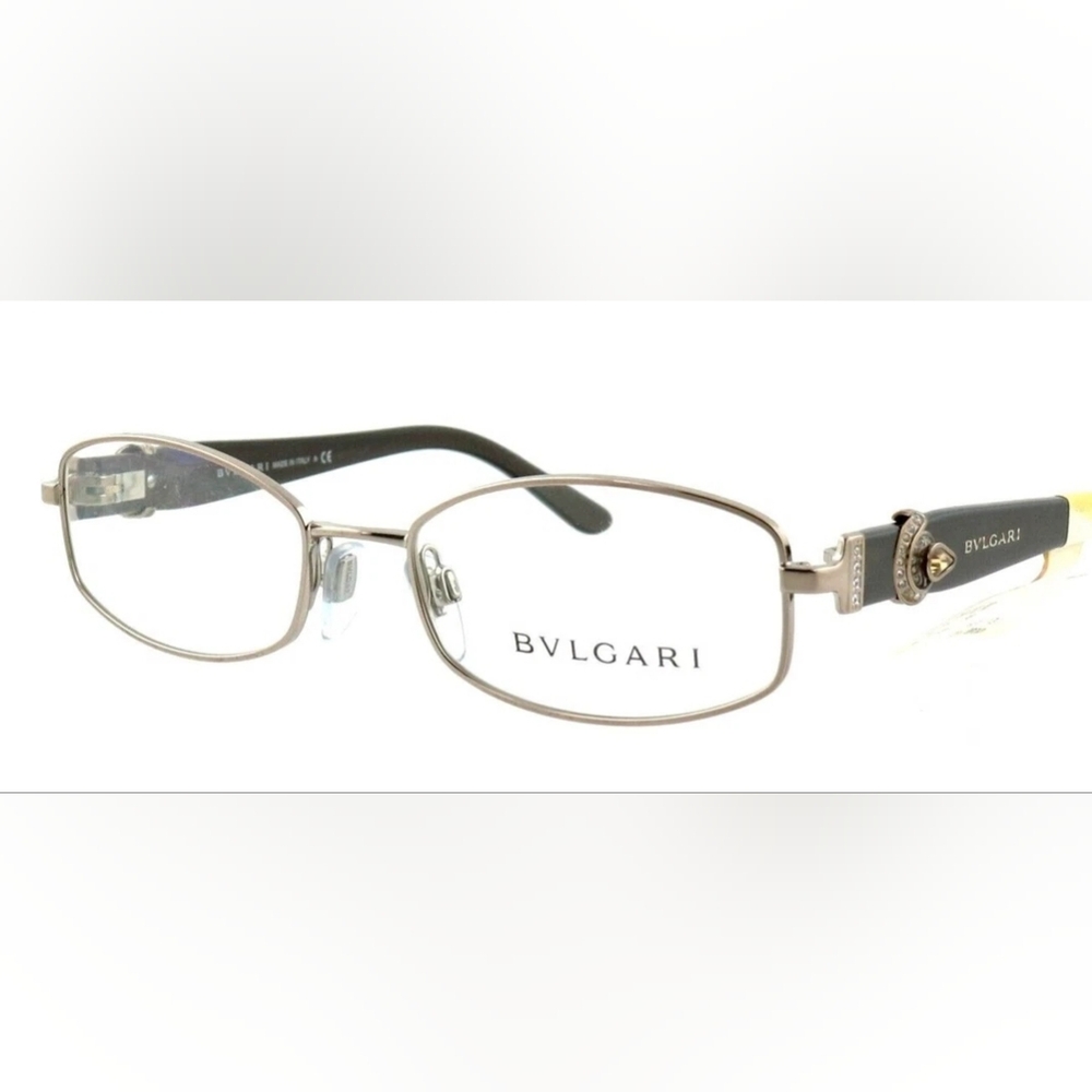 Bvlgari 2141B 266 Tortoise Shell Glasses with Crystal Accents Frame - Picture 2 of 10